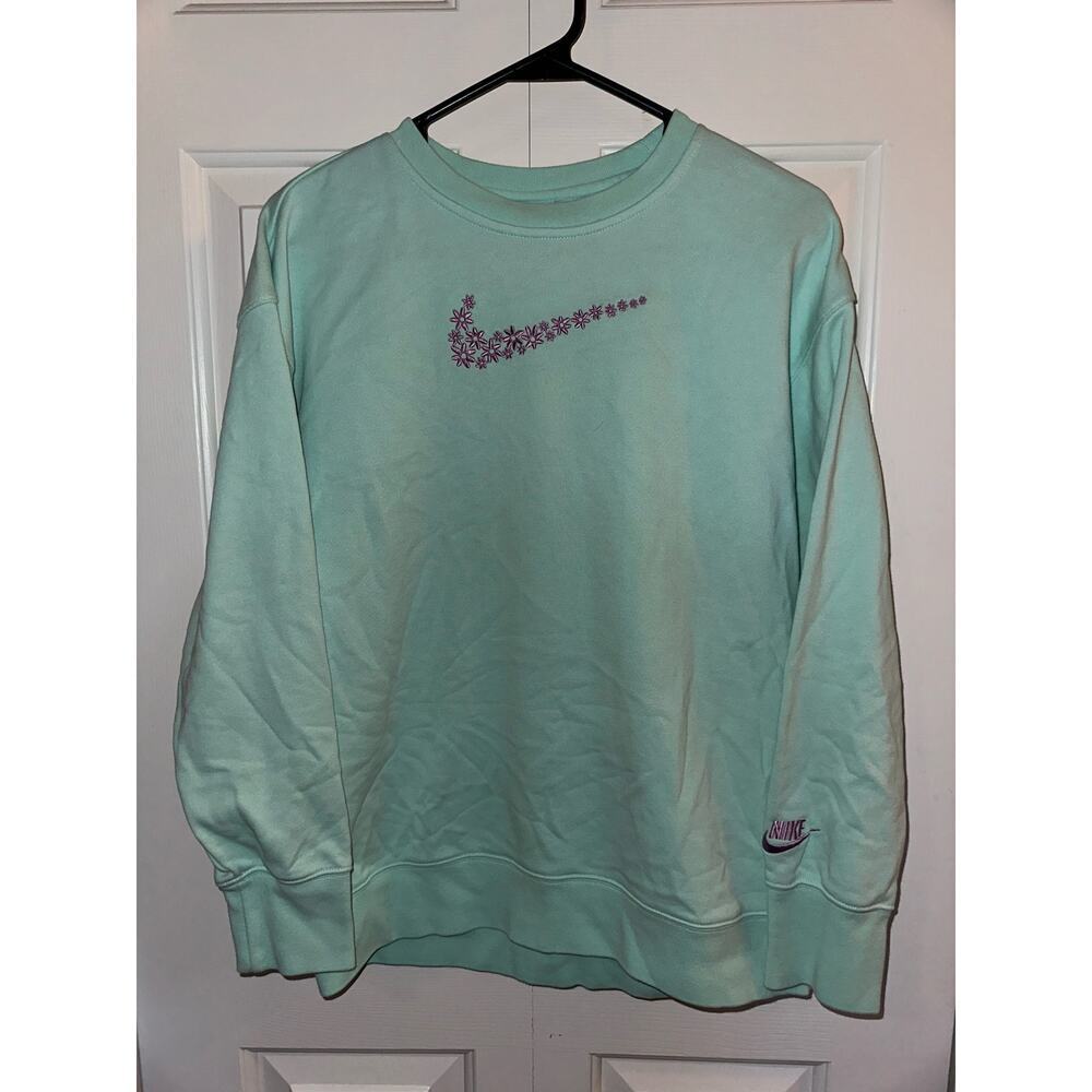 Girls Nike Floral Swish Hoodie XL - Picture 3 of 7